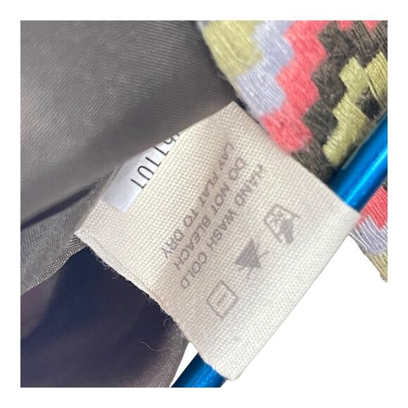 Fossil Embroidered A-Line Mini Skirt – Geometric Pattern – Size Small - Picture 6 of 9